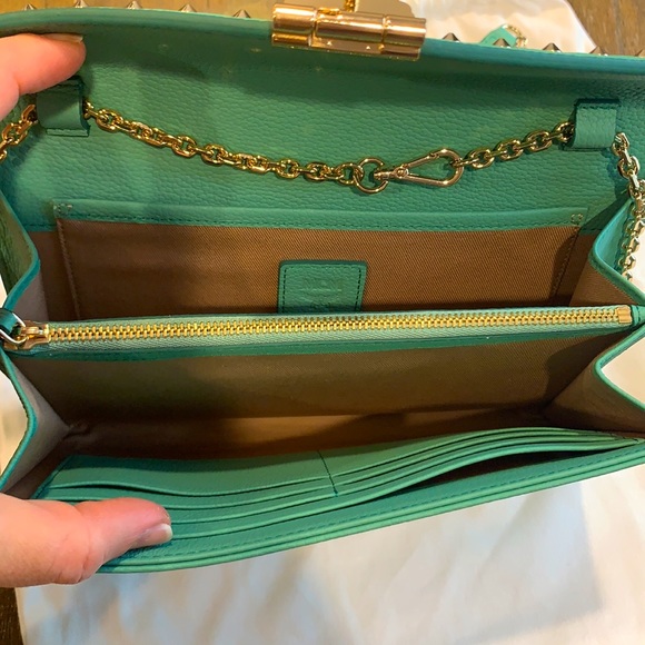 MCM Patricia Park Ave chain wallet mint green. Cross body bag. - Picture 3 of 3
